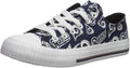 FOCO Womens  Team Logo Ladies Fashion Repeat Print Low Top Canvas Sneakers Shoes