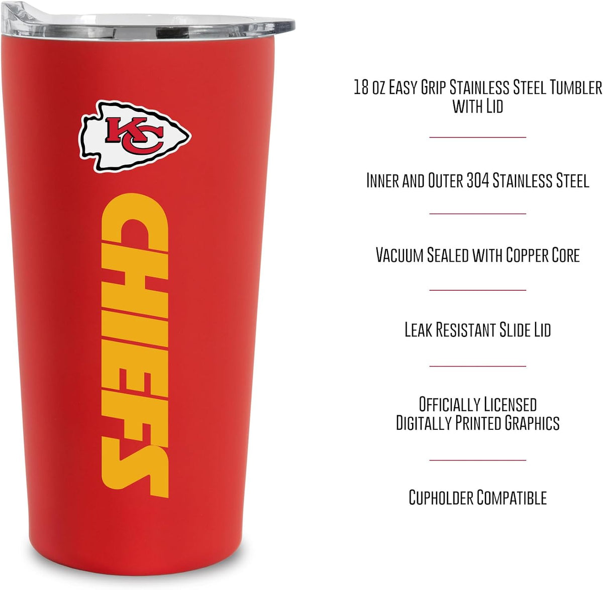 Rico Industries Football Soft Touch, Easy Grip Tumbler