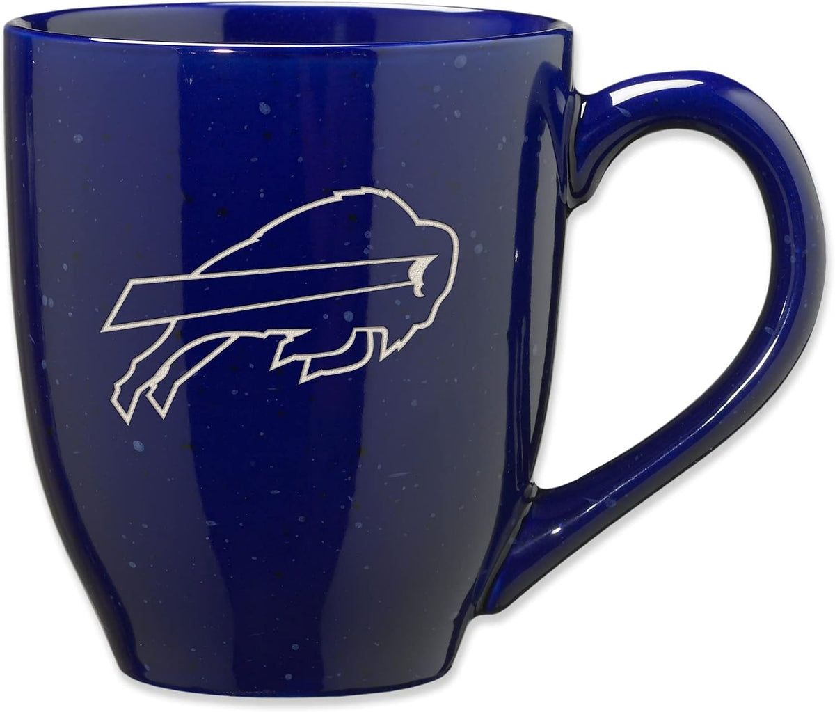 Rico Industries Football 16 oz Team Color Laser Engraved Speckled Ceramic Coffee Mug