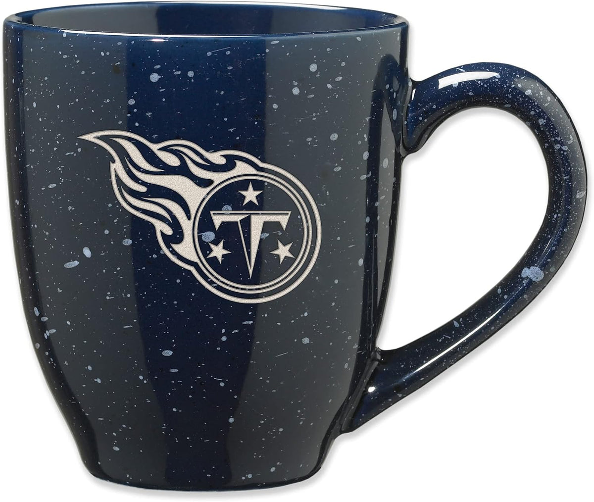 Rico Industries Football 16 oz Team Color Laser Engraved Speckled Ceramic Coffee Mug