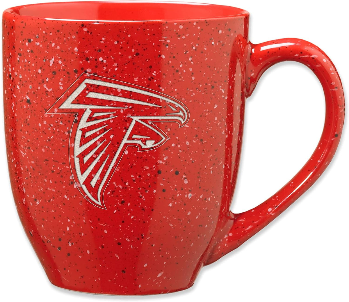 Rico Industries Football 16 oz Team Color Laser Engraved Speckled Ceramic Coffee Mug