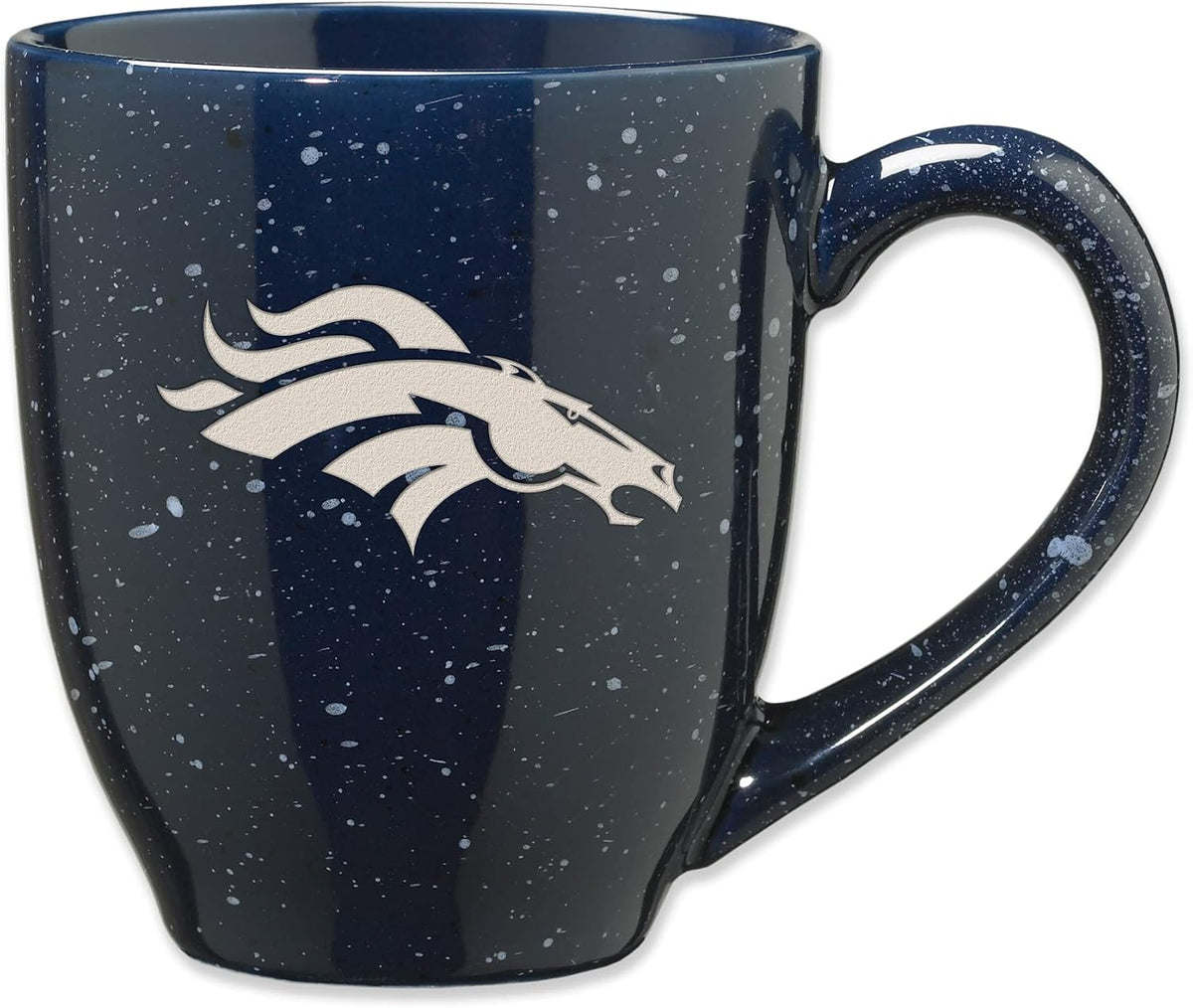 Rico Industries Football 16 oz Team Color Laser Engraved Speckled Ceramic Coffee Mug