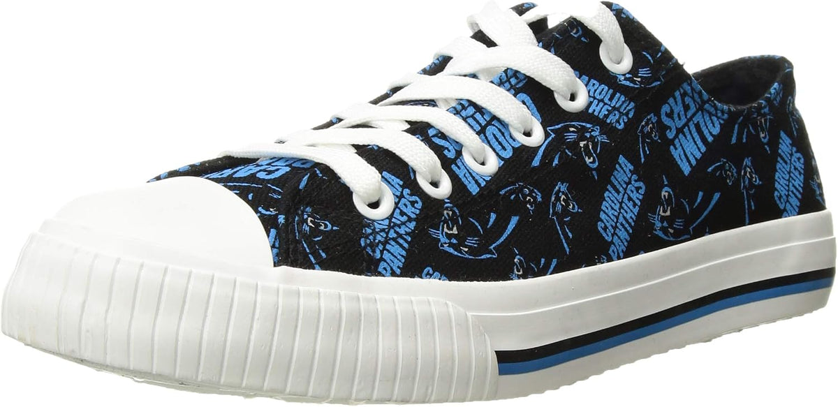 FOCO Womens  Team Logo Ladies Fashion Repeat Print Low Top Canvas Sneakers Shoes