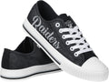 FOCO Womens Team Logo Ladies Fashion Color Glitter Low Top Canvas Sneakers Shoes