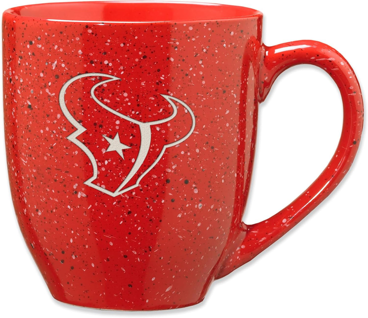 Rico Industries Football 16 oz Team Color Laser Engraved Speckled Ceramic Coffee Mug