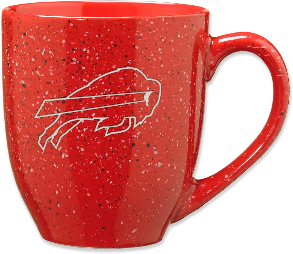Rico Industries Football 16 oz Team Color Laser Engraved Speckled Ceramic Coffee Mug
