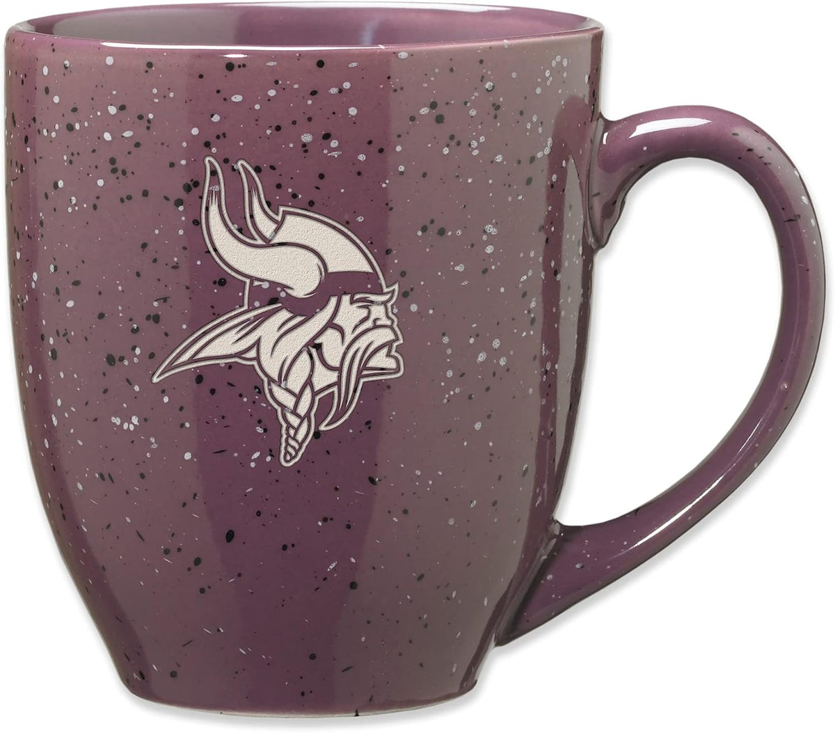 Rico Industries Football 16 oz Team Color Laser Engraved Speckled Ceramic Coffee Mug