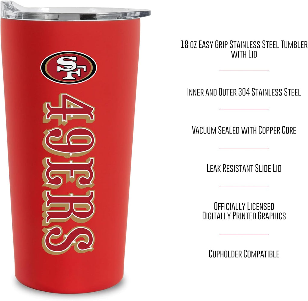 Rico Industries  Football Soft Touch, Easy Grip Tumbler