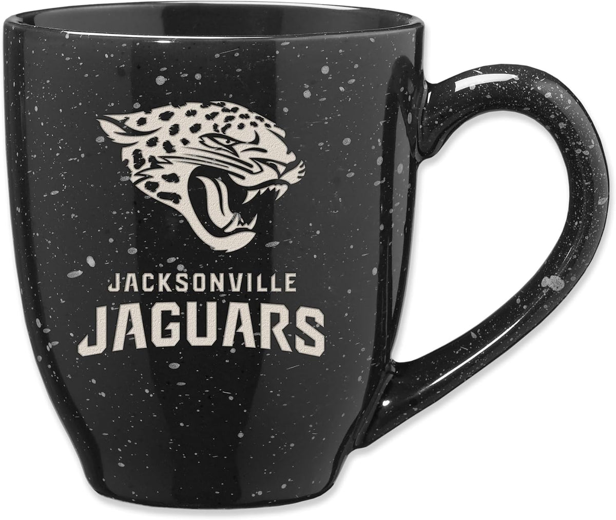 Rico Industries Football 16 oz Team Color Laser Engraved Speckled Ceramic Coffee Mug