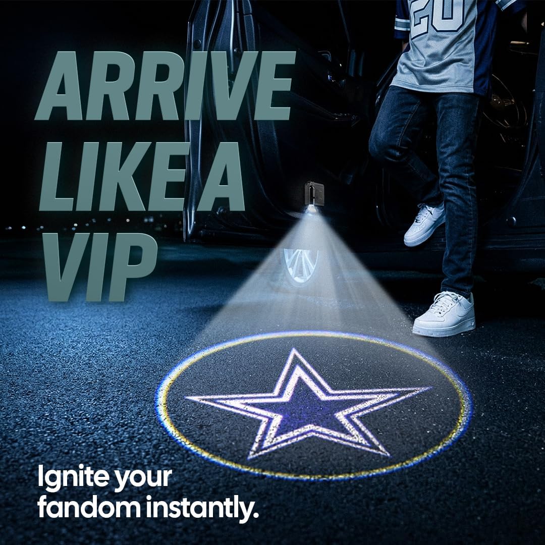 Dallas Cowboys LED Car Door Lights Logo Projector Puddle Light