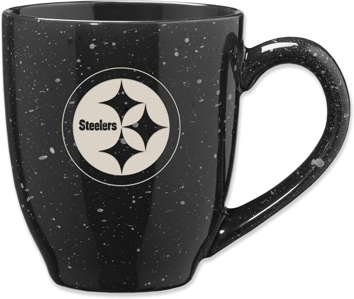 Rico Industries Football 16 oz Team Color Laser Engraved Speckled Ceramic Coffee Mug