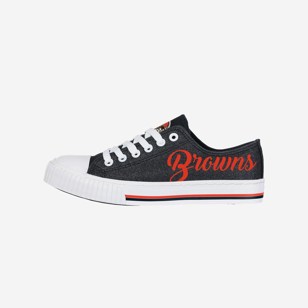 FOCO Womens Team Logo Ladies Fashion Color Glitter Low Top Canvas Sneakers Shoes