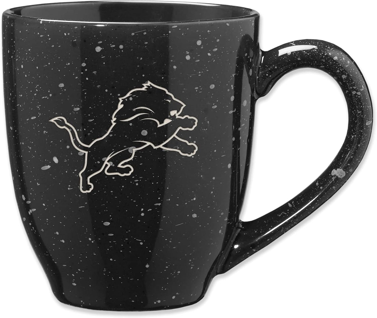 Rico Industries Football 16 oz Team Color Laser Engraved Speckled Ceramic Coffee Mug