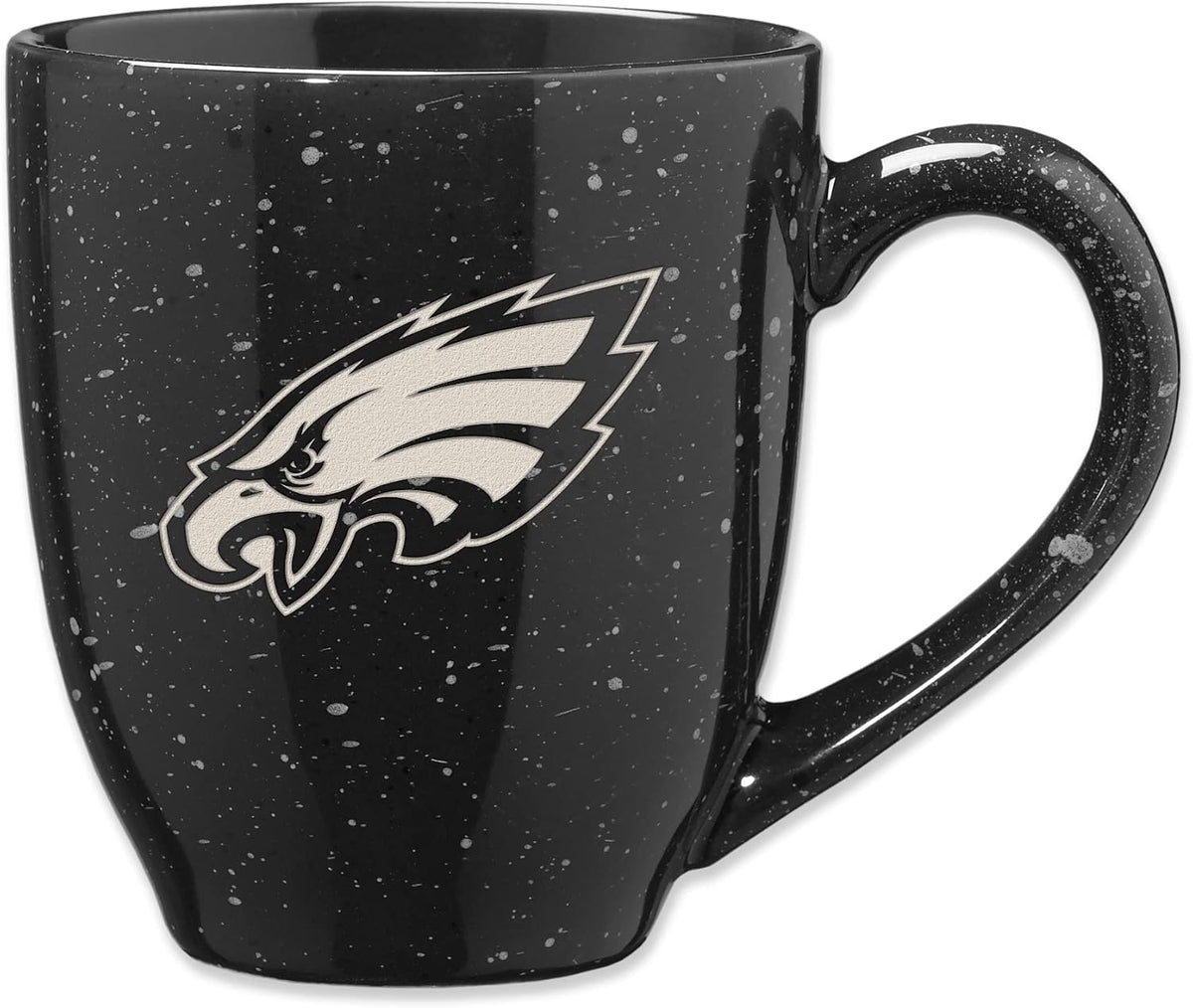 Rico Industries Football 16 oz Team Color Laser Engraved Speckled Ceramic Coffee Mug