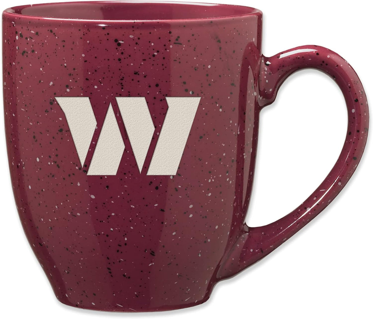 Rico Industries Football 16 oz Team Color Laser Engraved Speckled Ceramic Coffee Mug