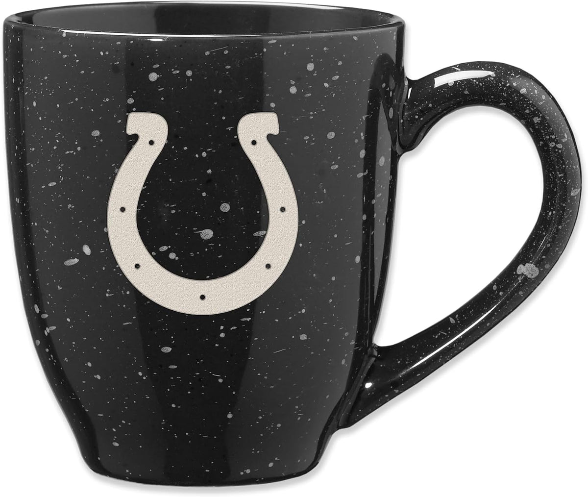 Rico Industries Football 16 oz Team Color Laser Engraved Speckled Ceramic Coffee Mug