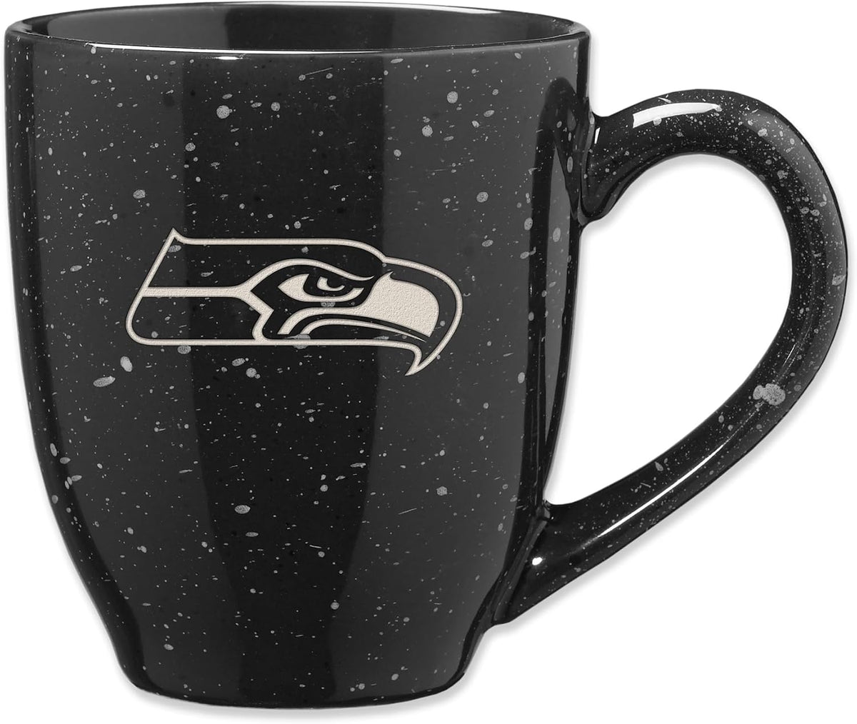 Rico Industries Football 16 oz Team Color Laser Engraved Speckled Ceramic Coffee Mug