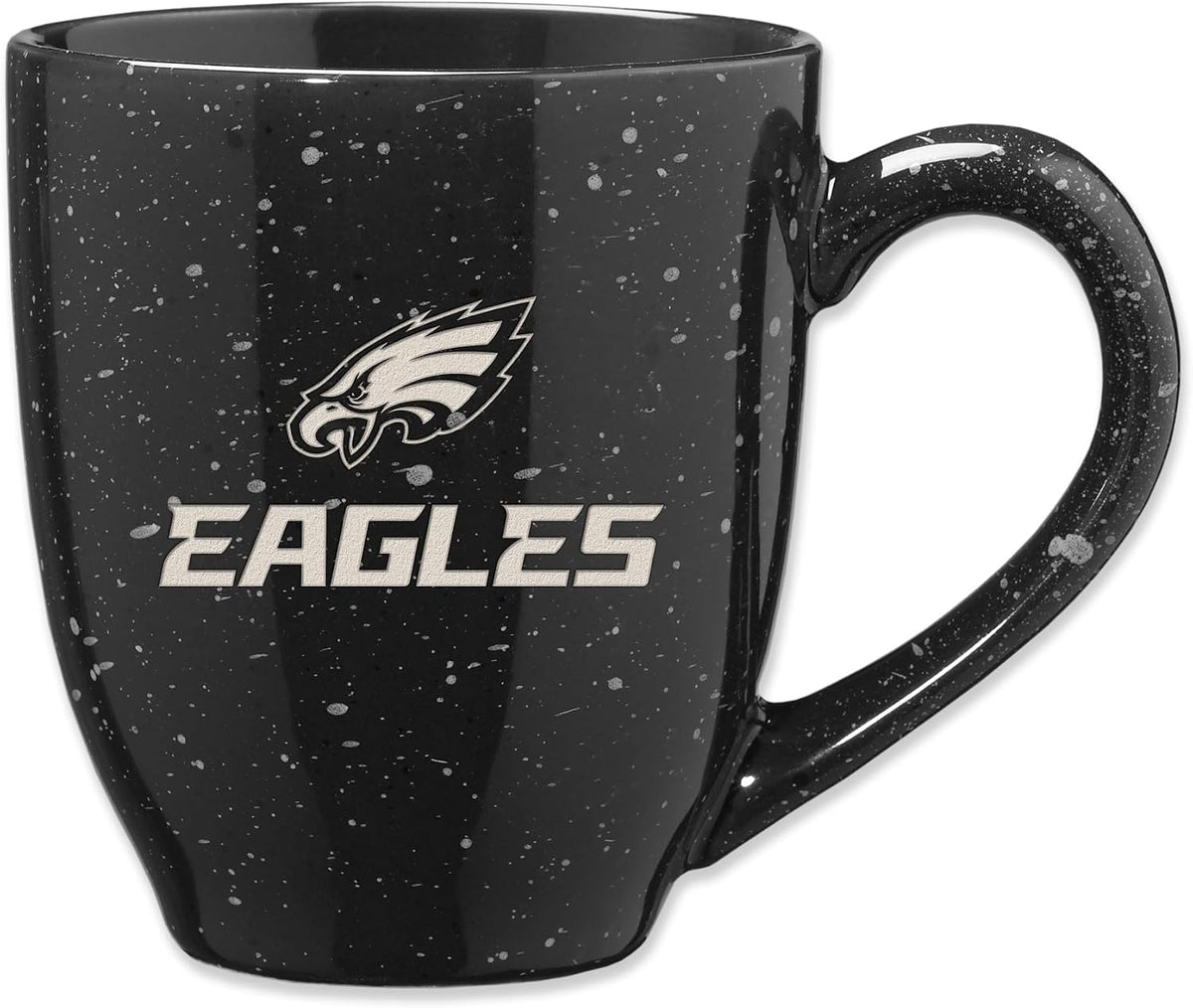 Rico Industries Football 16 oz Team Color Laser Engraved Speckled Ceramic Coffee Mug