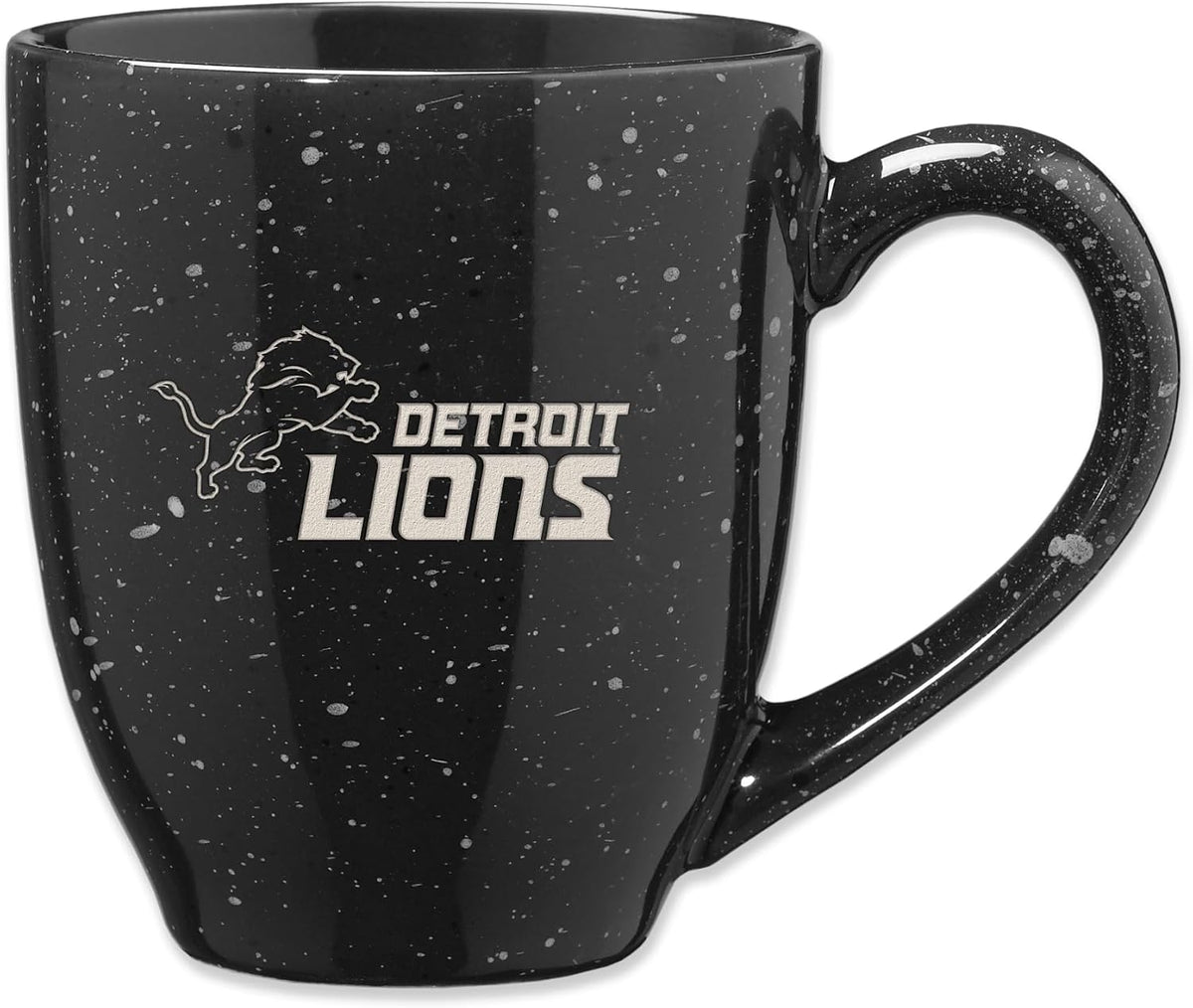 Rico Industries Football 16 oz Team Color Laser Engraved Speckled Ceramic Coffee Mug