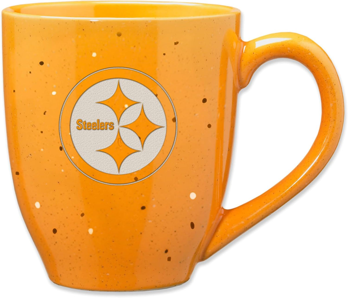Rico Industries Football 16 oz Team Color Laser Engraved Speckled Ceramic Coffee Mug
