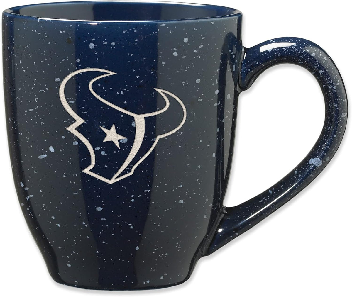 Rico Industries Football 16 oz Team Color Laser Engraved Speckled Ceramic Coffee Mug