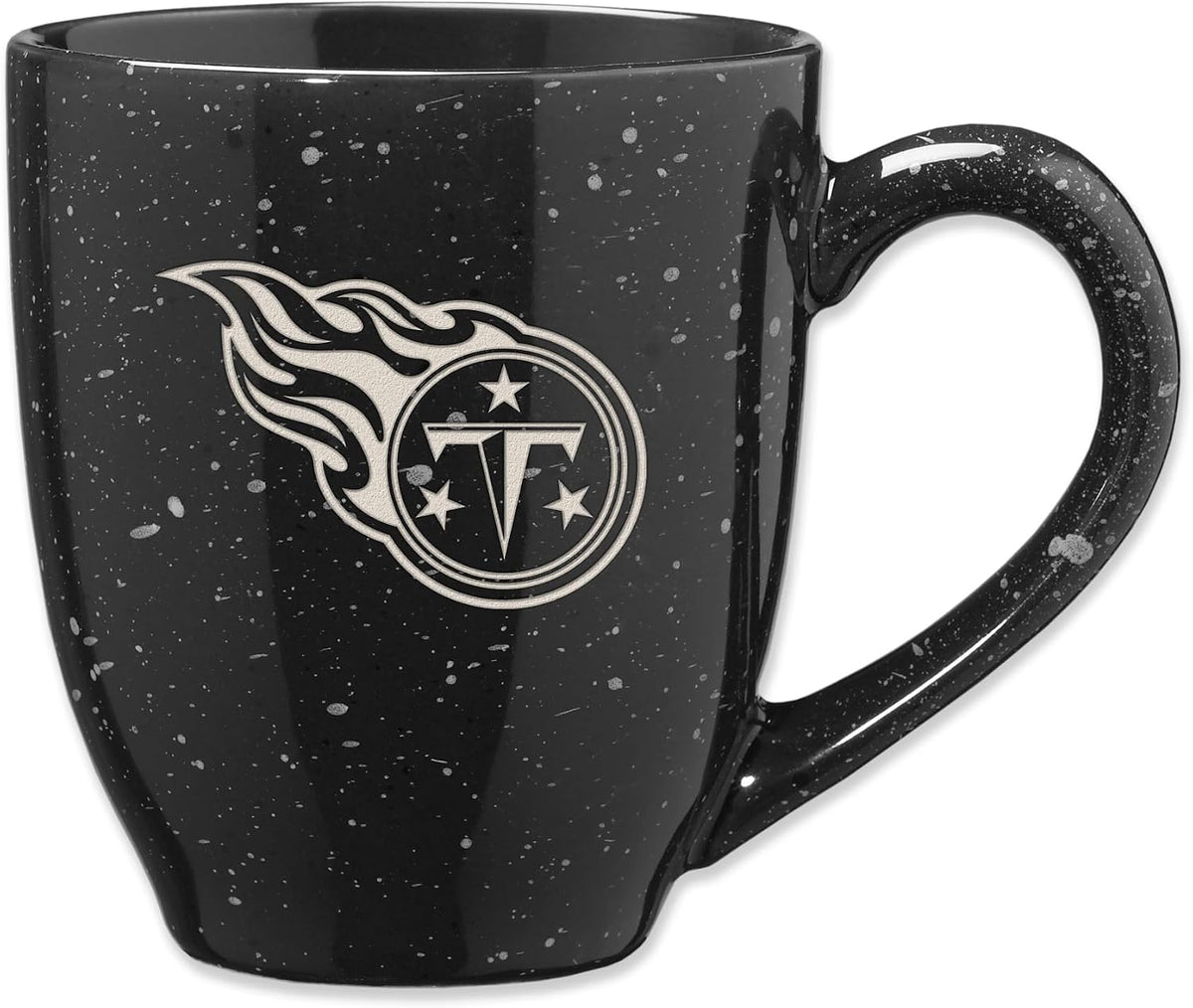 Rico Industries Football 16 oz Team Color Laser Engraved Speckled Ceramic Coffee Mug