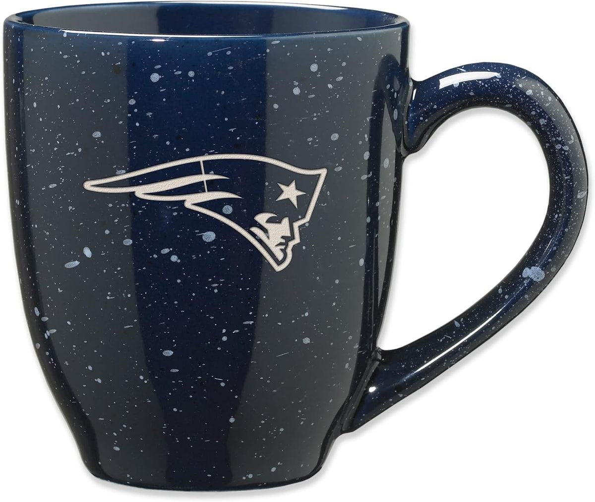Rico Industries Football 16 oz Team Color Laser Engraved Speckled Ceramic Coffee Mug