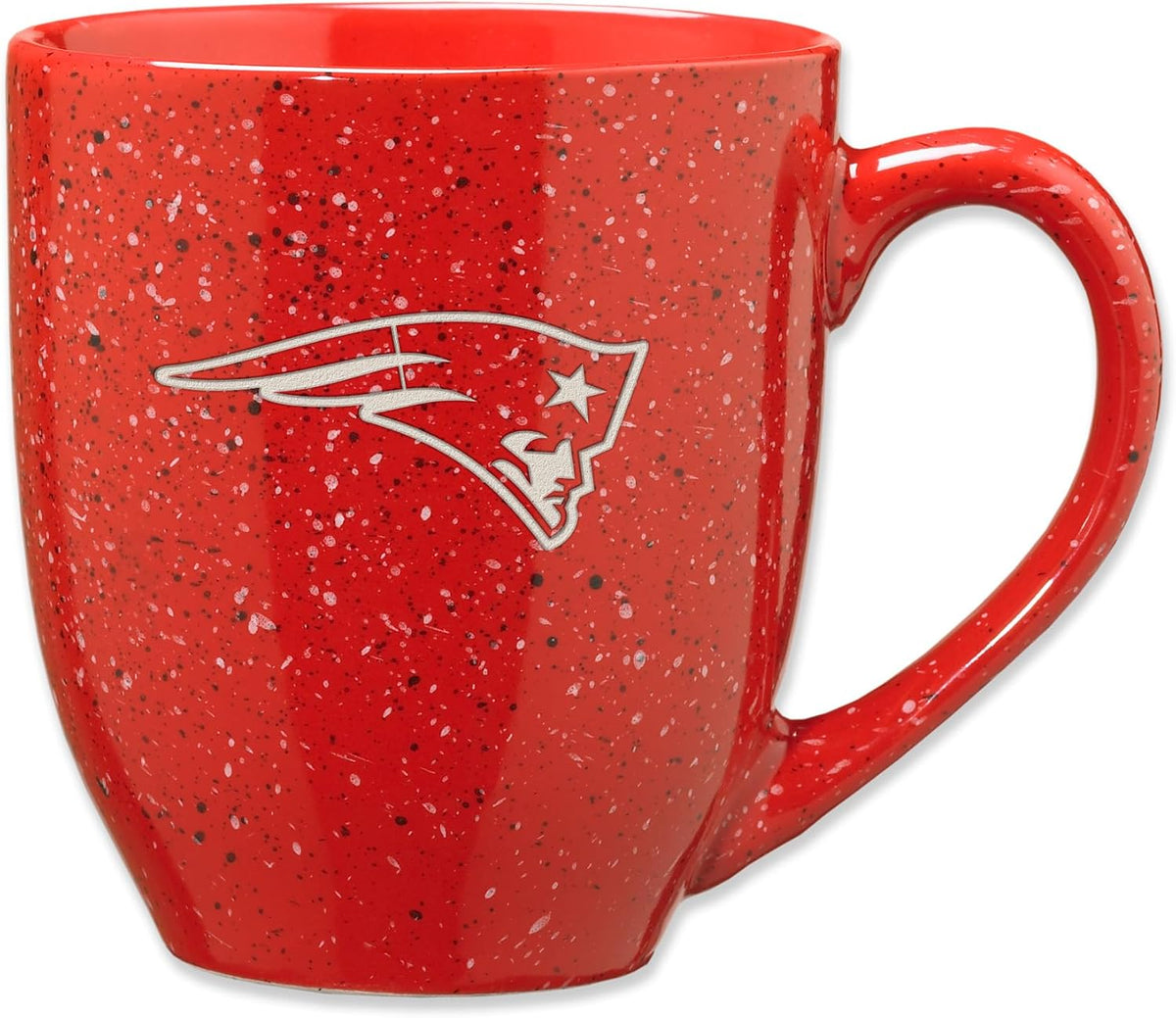 Rico Industries Football 16 oz Team Color Laser Engraved Speckled Ceramic Coffee Mug