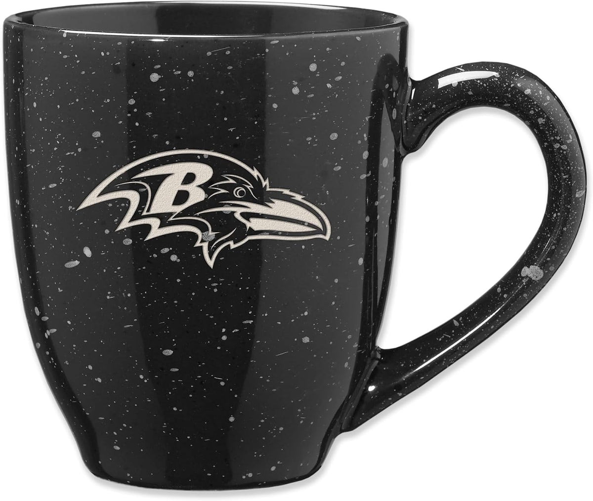 Rico Industries Football 16 oz Team Color Laser Engraved Speckled Ceramic Coffee Mug