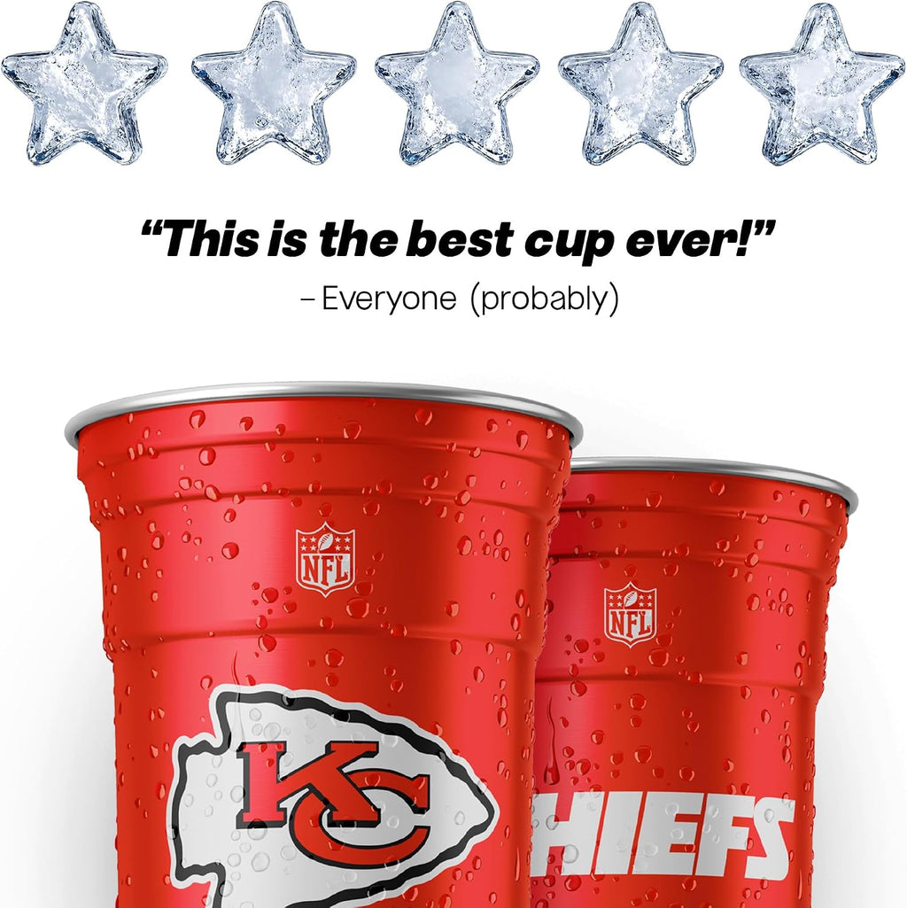 Top Cup Kansas City Chiefs Aluminum Party Cups, 20oz, 20 Count