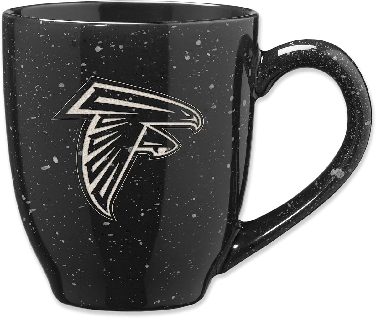 Rico Industries Football 16 oz Team Color Laser Engraved Speckled Ceramic Coffee Mug