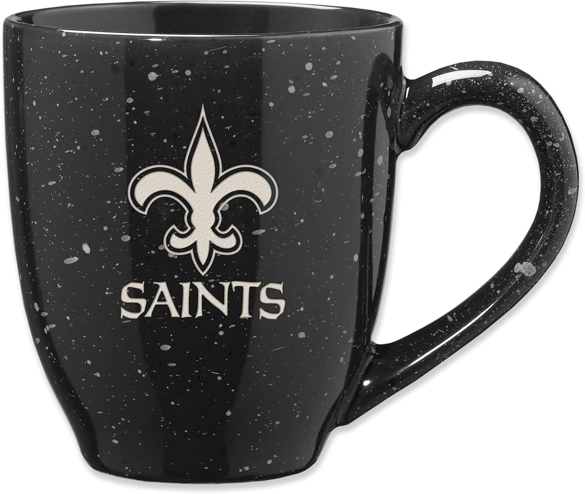 Rico Industries Football 16 oz Team Color Laser Engraved Speckled Ceramic Coffee Mug