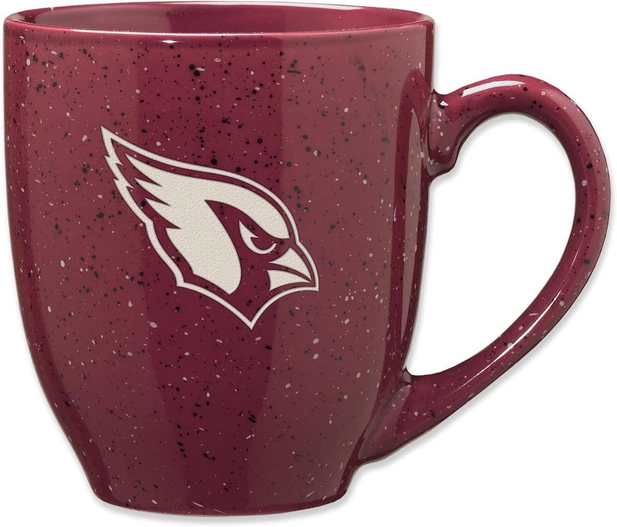 Rico Industries Football 16 oz Team Color Laser Engraved Speckled Ceramic Coffee Mug