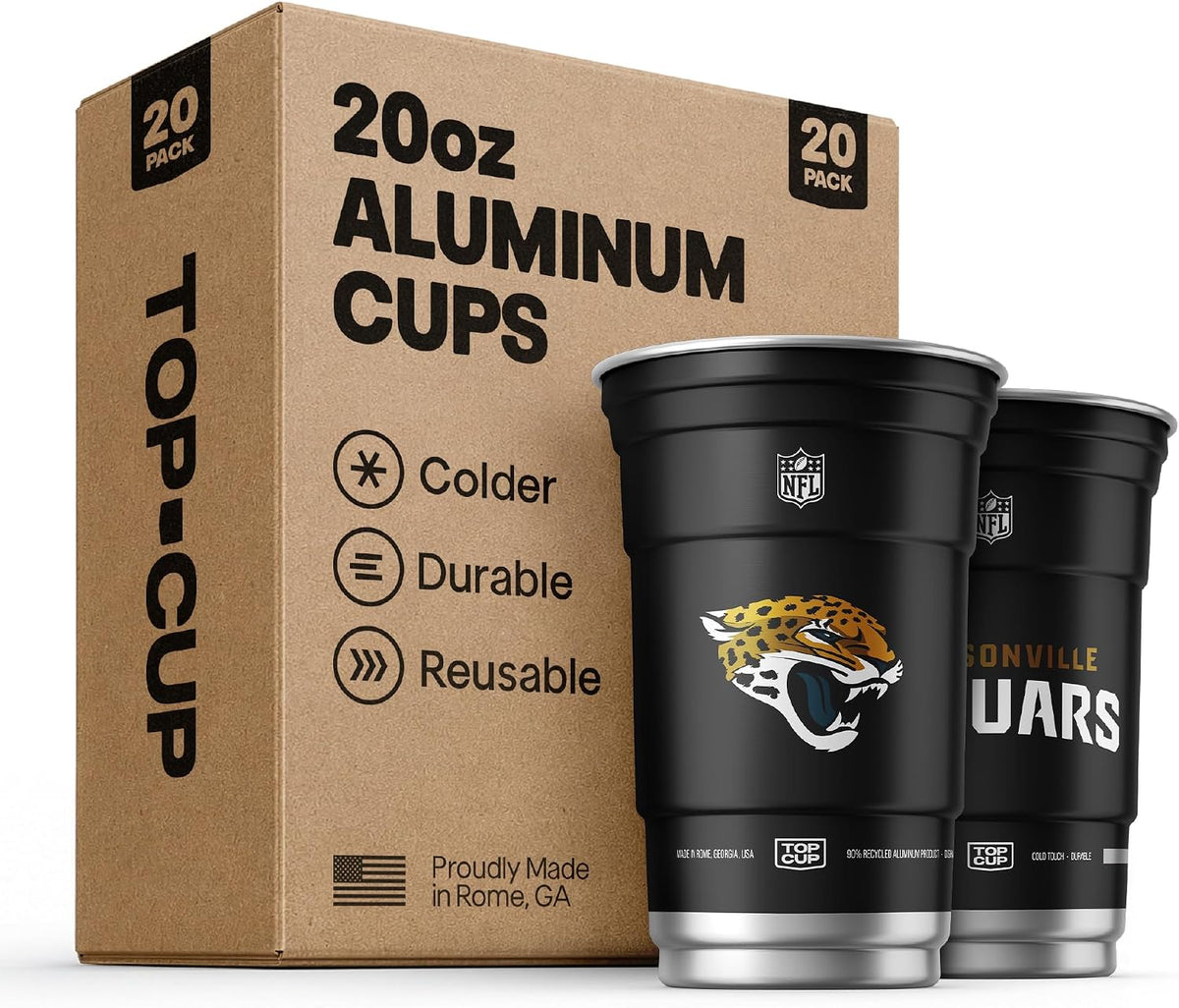 Top Cup Kansas City Chiefs Aluminum Party Cups, 20oz, 20 Count