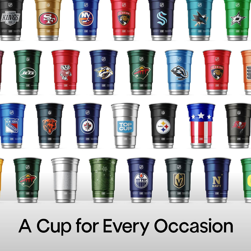 Top Cup Kansas City Chiefs Aluminum Party Cups, 20oz, 20 Count